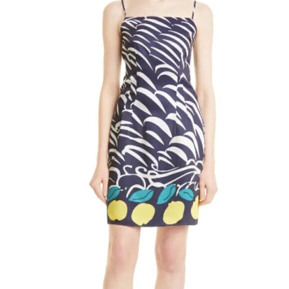 NEW Staud Satin Lemons Minidress - Picture 3 of 9